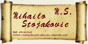 Mihailo Stojaković vizit kartica